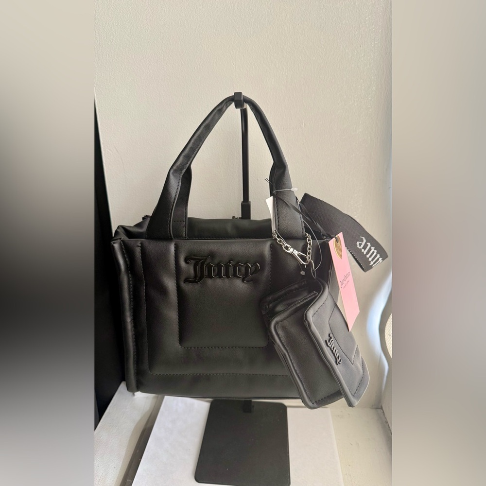 SOLD 🖤Juicy Couture Juicy Academy Black Tote Bag with Pouch